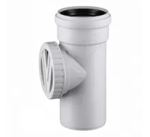 Ревизия PP-MD круглая крышка, резьбовая с затвором инспекционного выхода бесшумная светло-серая Skolan Safe SKRE Дн 110 (DN110) б/нап в/к Ostendorf 335600