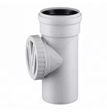 Ревизия PP-MD круглая крышка, резьбовая с затвором инспекционного выхода бесшумная светло-серая Skolan Safe SKRE Дн 110 (DN110) б/нап в/к Ostendorf 335600