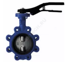 Затвор дисковый поворотный чугун R59FL Ду 50 Ру16 с резьб проушинами с рукояткой диск нерж манжета EPDM Giacomini R59FLY005