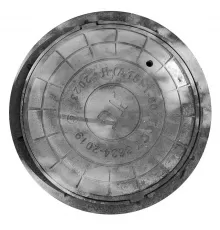 Люк чугун теплосеть (ТС) Л (легкий) А15 круглый m=55кг h=60мм Л(А15)-1-60 ГОСТ 3634-2019