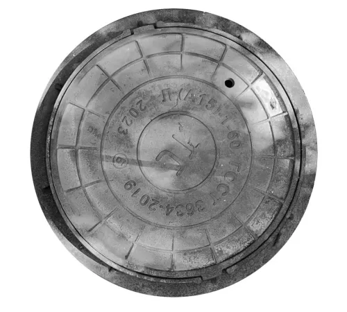 Люк чугун теплосеть (ТС) Л (легкий) А15 круглый m=55кг h=60мм Л(А15)-1-60 ГОСТ 3634-2019