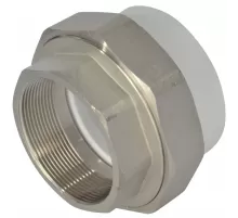 Муфта PP-R комбинированная разъемная белая Дн 75х2 1/2" ВР VALFEX 11155212