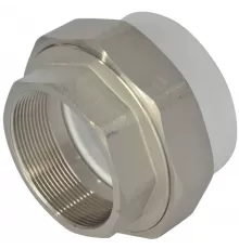 Муфта PP-R комбинированная разъемная белая Дн 75х2 1/2" ВР VALFEX 11155212