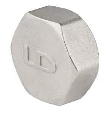 Заглушка латунь никель Ду 15 (1/2") ВР LD LD.67.504.15
