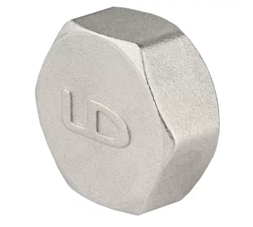 Заглушка латунь никель Ду 20 (3/4") ВР LD LD.67.504.20