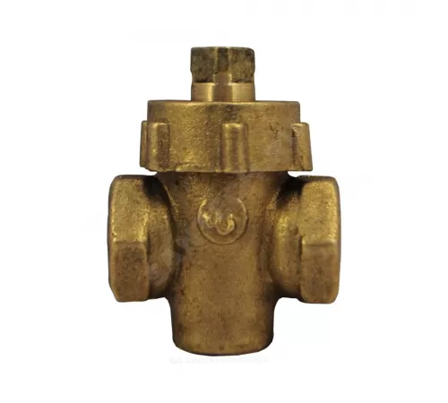 Кран пробко-сальниковый латунь 11б6бк Ду 15 Ру10 G1/2" ВР пробка латунь ККАЗ