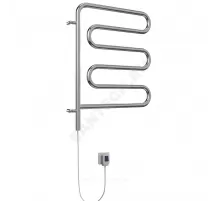 Полотенцесушитель электрический нерж сталь Ш-образный поворотный 75 Вт 450х570мм Терминус 4620768883958