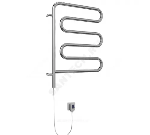 Полотенцесушитель электрический нерж сталь Ш-образный поворотный 75 Вт 450х570мм Терминус 4620768883958
