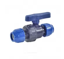 Кран шаровой компрессионный Дн 25 Ру10 RTP (РосТурПласт) 14390