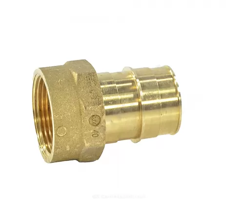 Муфта для PE-X труб радиальная латунь Дн 16х3/4" ВР РОС