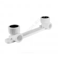 Планка PP-R монтажная серая Дн 20х1/2" НР под смеситель с водорозетками VALFEX 10123020Г