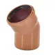 Отвод НПВХ коричневый Дн 110х30гр б/нап в/к Агригазполимер