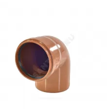 Отвод НПВХ коричневый Дн 110х30гр б/нап в/к Агригазполимер