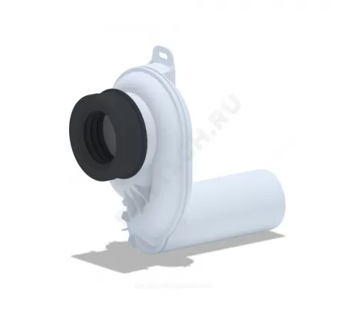 Писсуар настенный Гала белый с нажимным краном, с креплением, сифон горизонтальный Santek 1.WH50.1.804