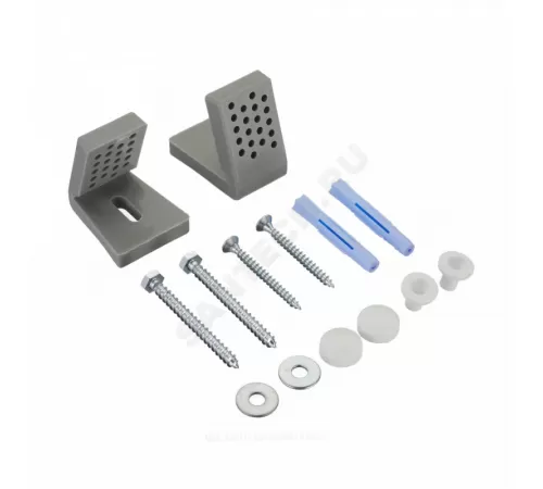 Писсуар настенный Гала белый с нажимным краном, с креплением, сифон горизонтальный Santek 1.WH50.1.804