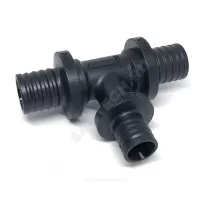 Тройник для PE-X труб аксиальный PPSU Дн 32х25х25 переходной РОС