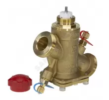 Клапан балансировочный автомат латунь AQT-R Ду 20 G1" Ру20 Тмакс=130 оС НР с измерительными ниппелями Ридан 003Z1813R