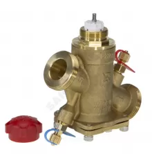 Клапан балансировочный автомат латунь AQT-R Ду 15 G3/4" Ру20 Тмакс=130 оС НР с измерительными ниппелями Ридан 003Z1812R