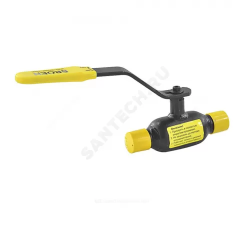 Кран шаровой сталь 09Г2С 11с10фт Ду 80 Ру16 п/привар L=265мм BROEN КШТ 60.002.080.А.16