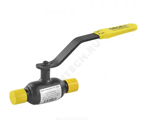 Кран шаровой сталь 09Г2С 11с10фт Ду 80 Ру16 п/привар L=265мм BROEN КШТ 60.002.080.А.16