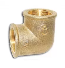 Угольник латунь Ду 20 (3/4") ВР/ВР Цветлит ZW50096