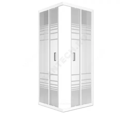 Ограждение душевое Universal 800х800х1850 мм без поддона текстурированное стекло МетаКам KKS_016217