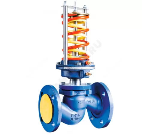 Регулятор перепада давления чугун RDT Ду 15 Ру16 фл Рп0.9-10 Kvs=1м3/ч Теплосила RDT-2.2-15-1