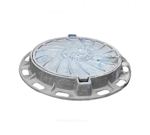 Люк чугун теплосеть (ТС) Т (тяжелый) С250 круглый m=98кг h=100мм Т(С250)-1-60 ГОСТ 3634-2019