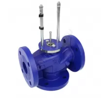 Клапан регулирующий чугун TRV-3 смесительно-разделительный Ду 15 Ру16 фл Kvs=0.63м3/ч под электропривод Теплосила TRV-3-15-0.63