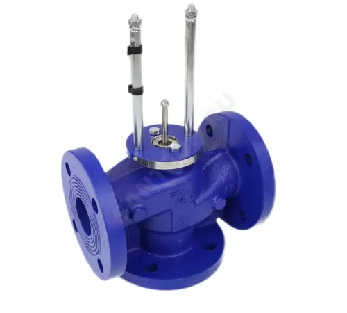 Клапан регулирующий чугун TRV-3 смесительно-разделительный Ду 15 Ру16 фл Kvs=0.63м3/ч под электропривод Теплосила TRV-3-15-0.63