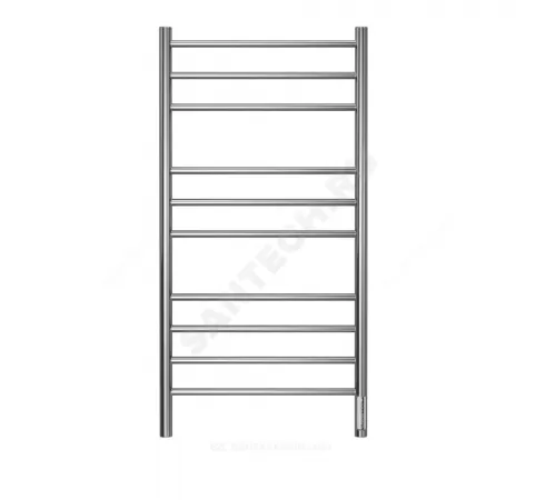Полотенцесушитель электрический нерж сталь Лесенка 246 Вт 500х1050мм 10П со встроенным диммером справа Аврора Терминус 4670078544360