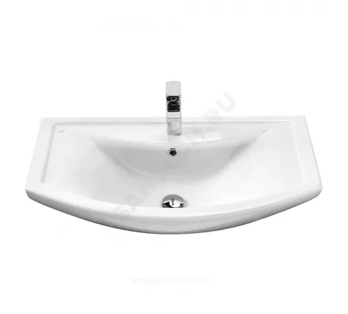 Умывальник мебельный Балтика 80 1 отверстие под смеситель по центру белый Santek 1.WH50.1.524