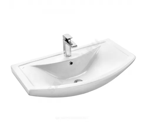 Умывальник мебельный Балтика 80 1 отверстие под смеситель по центру белый Santek 1.WH50.1.524