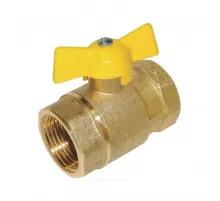 Кран шаровой латунь газ 11б27п4 Ду 20 Ру16 ВР полнопроходной бабочка Цветлит ZW10083