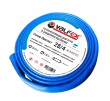 Трубка вспененный полиэтилен 28/4 бухта L=10м Тмакс=95°C в защитной оболочке синий VALFEX VF.28.04.10.B