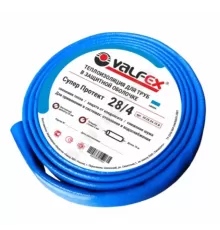 Трубка вспененный полиэтилен 35/4 бухта L=10м Тмакс=95°C в защитной оболочке синий VALFEX VF.35.04.10.B