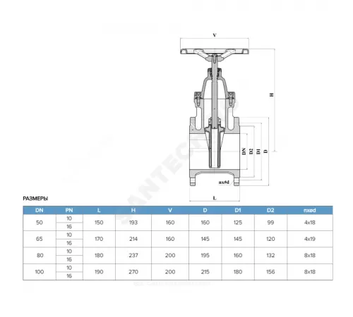 Задвижка чугун 30ч39р SL12 МЗВ обрезиненный клин EPDM Ду 80 Ру10/16 Тмакс=150C фл ЛМЗ