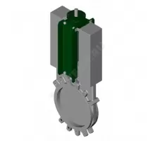 Задвижка шиберная односторонняя нерж VG6400-004EP Ду 450 Ру7 межфл под электропривод ISO F10/F14 уплотнение: EPDM Tecofi VG6400-004EP0450