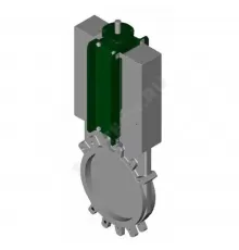 Задвижка шиберная односторонняя нерж VG6400-004EP Ду 100 Ру10 межфл под электропривод ISO F07/F10 уплотнение: EPDM Tecofi VG6400-004EP0100