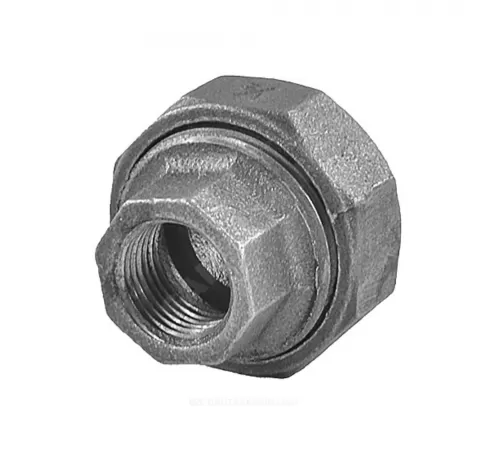 Соединитель прямой американка чугун Ду 15 (1/2") ВР/ВР Fittex PLUS