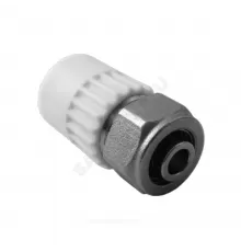 Муфта PP-R комбинированная белая Дн 20х16 обжим для соединения PPR-PE труб VALFEX 10162016