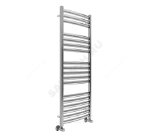 Полотенцесушитель водяной нерж сталь Лесенка (1/2") ВР 750 Вт 500х1400мм 18П нижнее подключение в/к клапана Палермо Терминус 4670078530783