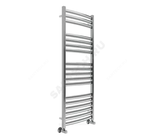 Полотенцесушитель водяной нерж сталь Лесенка (1/2") ВР 750 Вт 500х1400мм 18П нижнее подключение в/к клапана Палермо Терминус 4670078530783