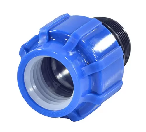 Муфта компрессионная ПЭ Дн 20х3/4" НР ТПК-АКВА 53002034