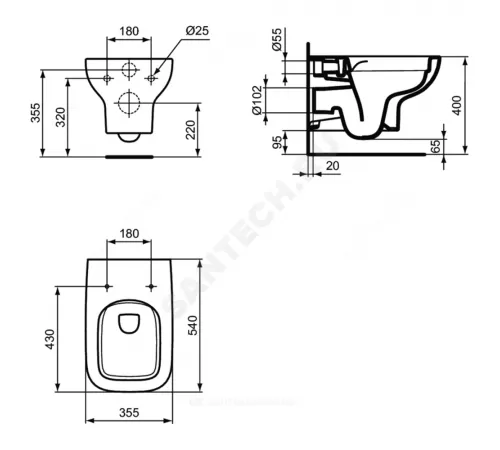 Унитаз подвесной