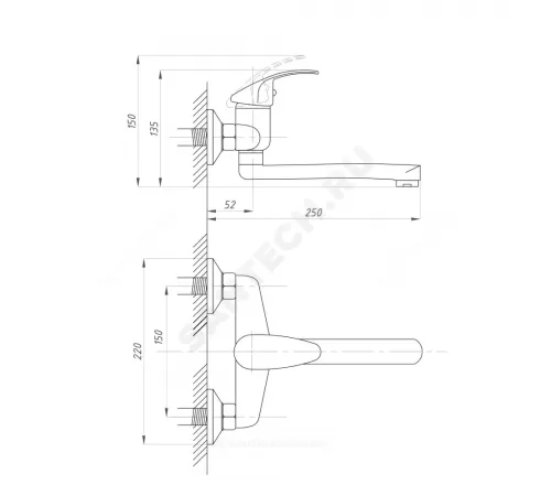 Смеситель для кухонной мойки одноручный КОМПЛЕКТАЦИЯ ПСМ-104 Профсан PSM-104-10