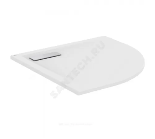 Поддон душевой акрил полукруглый ULTRAFLAT NEW 800х800х25 белый матовый Ideal Standard T4491V1