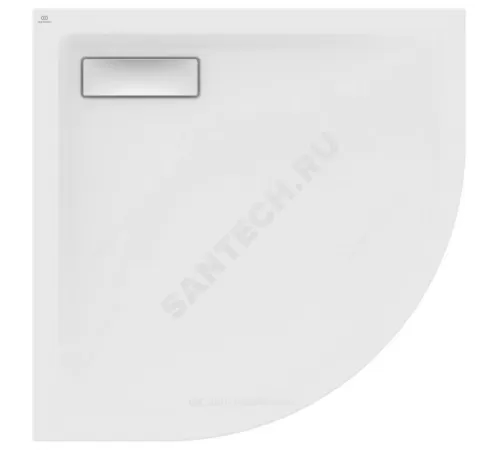 Поддон душевой акрил полукруглый ULTRAFLAT NEW 800х800х25 белый матовый Ideal Standard T4491V1