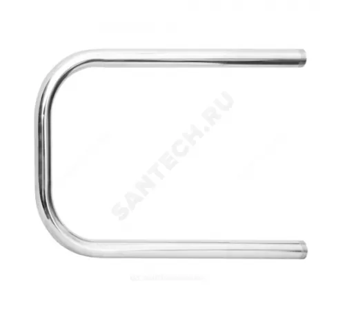 Полотенцесушитель водяной нерж сталь П-образный Ду 25 (1") НР 320х400мм боковое подключение б/к Эко Терминус 4670030724137