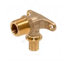 Водорозетка для PE-X труб аксиальная латунь Дн 16х1/2" НР MX Рехау 11097211001